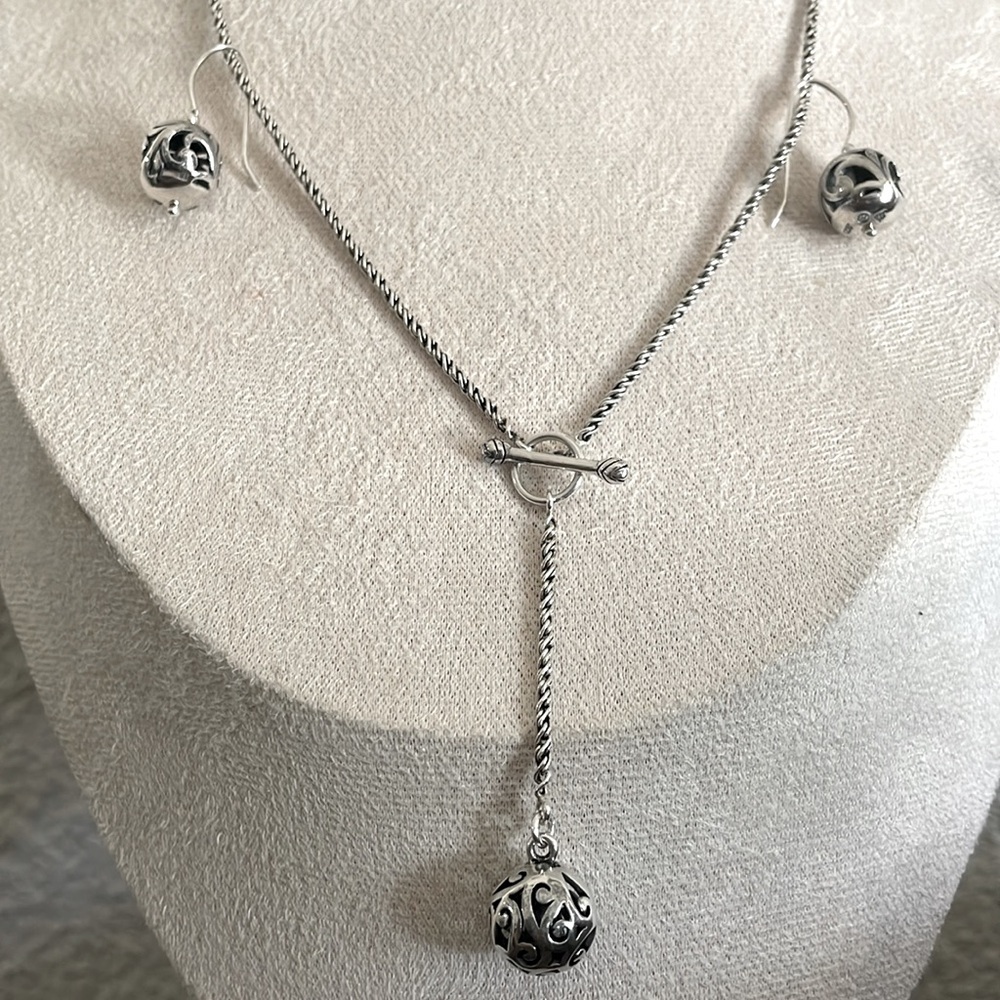 Silpada 925 sterling silver Necklace and earrings set